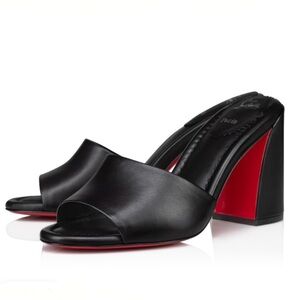 Christian Louboutin Jane 85mm Mules - Lamb Nappa Leather Size 37.5
